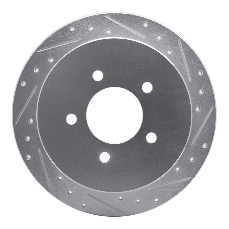 Ford F-150 Brake Rotor (1) - Rear Right - R1 Concepts - Drilled & Slotted - Silver - `97-`04 Ford F-150 Brake Rotor (1) - Rear Right - R1 Concepts - Drilled & Slotted - Silver - `97-`04
